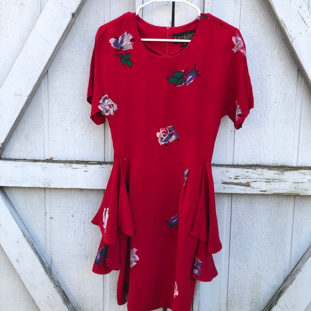 Vintage Karen Kane floral dress - Picture 1 of 7